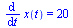 diff(x(t), t) = 20