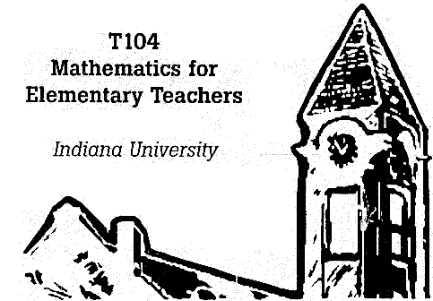 T104 Mathematics for Elementary Teachers
